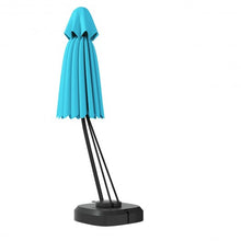 Load image into Gallery viewer, 11 Feet Outdoor Cantilever Hanging Umbrella with Base and Wheels-Turquoise
