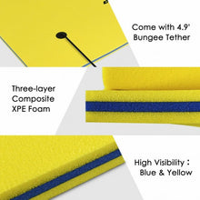Load image into Gallery viewer, 9&#39; x 6&#39; 3 Layer Floating Water Pad Foam Mat -Yellow
