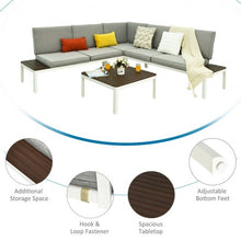 Load image into Gallery viewer, 4PCS Patio Aluminum Conversation Furniture Set
