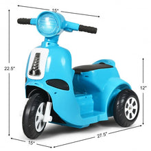 Load image into Gallery viewer, 6V Electric Kids Ride on Motorcycle 3 Wheel Scooter
