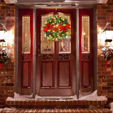 Load image into Gallery viewer, 24&quot; Pre-lit Artificial Christmas Wreath Battery Operated
