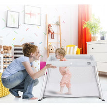 Load image into Gallery viewer, Portable Lightweight Baby Playpen Playard with Travel Bag-Gray
