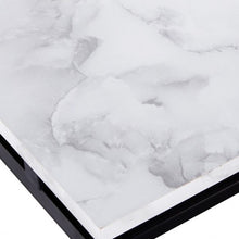 Load image into Gallery viewer, Accent Modern Coffee Tea Table for Living Room  with Metal Frame-White
