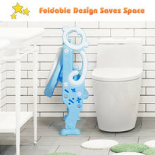 Load image into Gallery viewer, Adjustable Foldable Toddler Toilet Training Seat Chair-Blue
