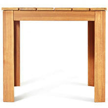 Load image into Gallery viewer, Wooden Square Patio Coffee Bistro Table-Natural
