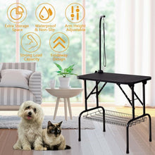 Load image into Gallery viewer, 32&quot; Pet Grooming Table Durable Foldable Rubber Top
