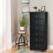 Load image into Gallery viewer, 6 Drawers Chest Dresser Clothes Storage Bedroom Furniture Cabinet-Black
