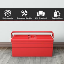 Load image into Gallery viewer, 20&quot; Portable 5 Trays Mechanic Garage Steel Cantilever Tool Box

