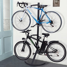 Load image into Gallery viewer, Freestanding Gravity Bike Stand Rack for Two Bicycles
