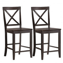 Load image into Gallery viewer, 24&quot; 2 Pack Rubber Wood Frame Kitchen Chairs
