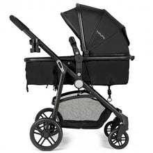 Load image into Gallery viewer, 2-in-1 Foldable Pushchair Newborn Infant Baby Stroller-Black
