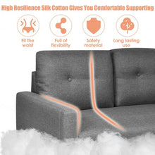 Load image into Gallery viewer, 55&quot;Modern Loveseat Sofa with Cloth Cushion-Gray
