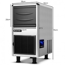 Load image into Gallery viewer, Freestanding Stainless Steel Commercial Ice Maker
