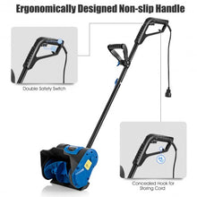 Load image into Gallery viewer, 12-Inch 9 Amp Electric Corded Snow Shovel Driveway Yard Snow Thrower-Blue
