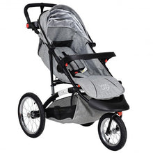 Load image into Gallery viewer, Handlebar Adjustable Portable Folding Stroller Baby Jogger-Gray
