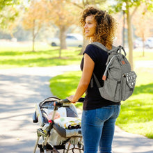 Load image into Gallery viewer, Waterproof Large Diaper Bag Backpack w/ USB Charging
