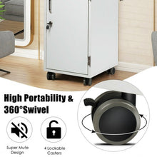 Load image into Gallery viewer, Black Salon Trolley Cart with 4 Storage Trays-White
