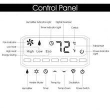 Load image into Gallery viewer, 1500W 12H Timer Remote Control Electric Space Heater
