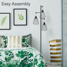 Load image into Gallery viewer, 67" Industrial 3-Light Floor Lamp Tree
