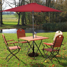 Load image into Gallery viewer, Hanging Umbrella Patio Sun Shade Offset Outdoor Market W/T Cross Base-Burgundy
