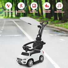 Load image into Gallery viewer, 3 in 1 Kids Ride On Push Car Stroller-White
