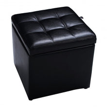 Load image into Gallery viewer, Foldable Cube Ottoman Pouffe Storage Seat
