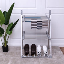 Load image into Gallery viewer, 2-Tier Foldable Multifunctional Aluminum Stand Electric Dryer
