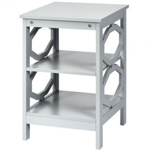 Load image into Gallery viewer, 3-tier Nightstand Sofa Side End Accent Table-Gray

