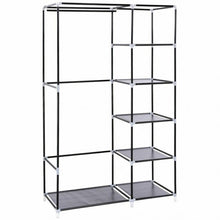 Load image into Gallery viewer, 69&quot; Portable Closet Storage Organizer Clothes Wardrobe-Brown

