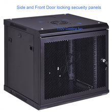 Load image into Gallery viewer, 9U Wallmount Network Server 19&quot; Data Cabinet with Glass Door
