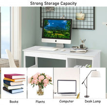 Load image into Gallery viewer, 47.5&quot; Modern Home Computer Desk with 2 Storage Drawers-White
