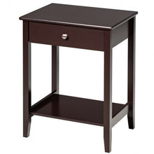 Load image into Gallery viewer, Wooden Nightstand  End Table Storage Display -Brown
