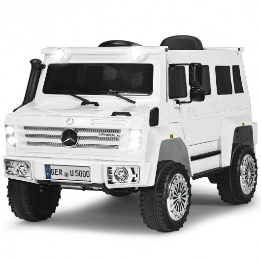 12V Off Road Mercedes-Benz Unimog Ride On Car-White