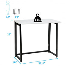 Load image into Gallery viewer, Foldable Home and Office Computer Desk-White

