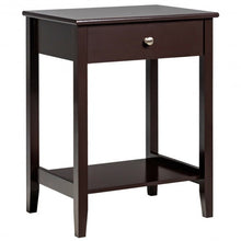 Load image into Gallery viewer, Wooden Nightstand  End Table Storage Display -Brown
