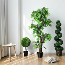 Load image into Gallery viewer, 24&quot; Artificial Boxwood Topiary Decorative Ball Tree
