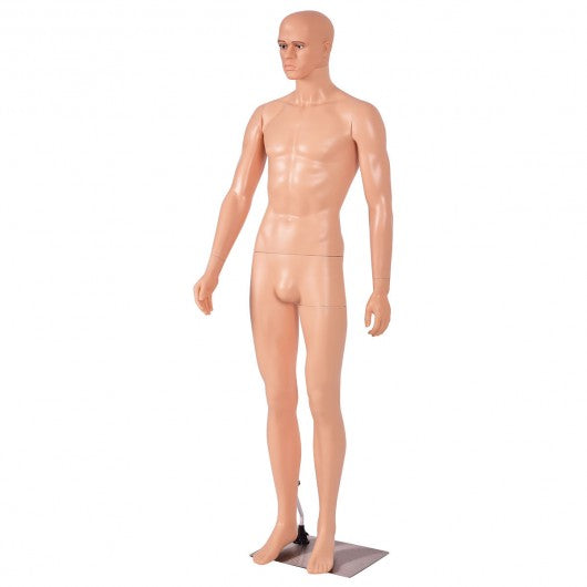 6 FT Male Mannequin Make-up Manikin with Metal Stand