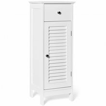 Load image into Gallery viewer, Woodern Bathroom Floor Storage Cabinet with Drawer and Shutter Door
