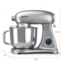Load image into Gallery viewer, 7 Quart 800W 6-Speed Electric Tilt-Head Food Stand Mixer-Silver
