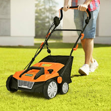 Load image into Gallery viewer, 13Amp Corded Scarifier 15” Electric Lawn Dethatcher-Orange
