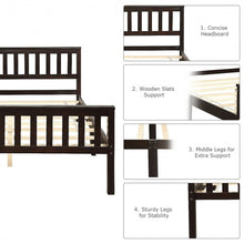 Load image into Gallery viewer, Wood Bed Frame Wood Slats Support Platform Full Size

