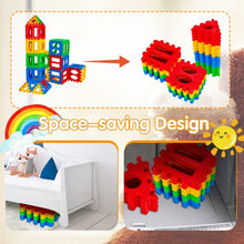 Load image into Gallery viewer, 32 Pieces Big Waffle Block Set Kids Educational Stacking Building Toy
