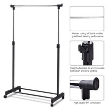 Load image into Gallery viewer, Adjustable Rolling Garment Rack Clothes Hanger
