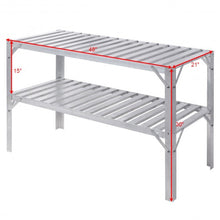 Load image into Gallery viewer, Aluminum Workbench Greenhouse Prepare Work Potting Table
