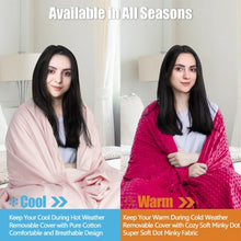 Load image into Gallery viewer, 10lbs 3 pcs Heavy Weighted Duvet Blanket-Pink
