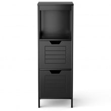 Load image into Gallery viewer, Bathroom Wooden Floor Cabinet Multifunction Storage Rack Stand Organizer-Black
