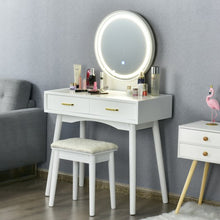 Load image into Gallery viewer, Vanity Dressing Table Set with 3 Lighting Modes
