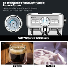 Load image into Gallery viewer, 15 Bar Semi-Auto Espresso Coffee Maker Machine /w Milk Frother Steam Wand
