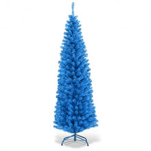 Load image into Gallery viewer, 6 Feet Unlit Pencil Slim Tree Artificial Christmas Tree
