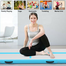 Load image into Gallery viewer, Air Track Inflatable Gymnastics Tumbling Mat with Pump-Blue
